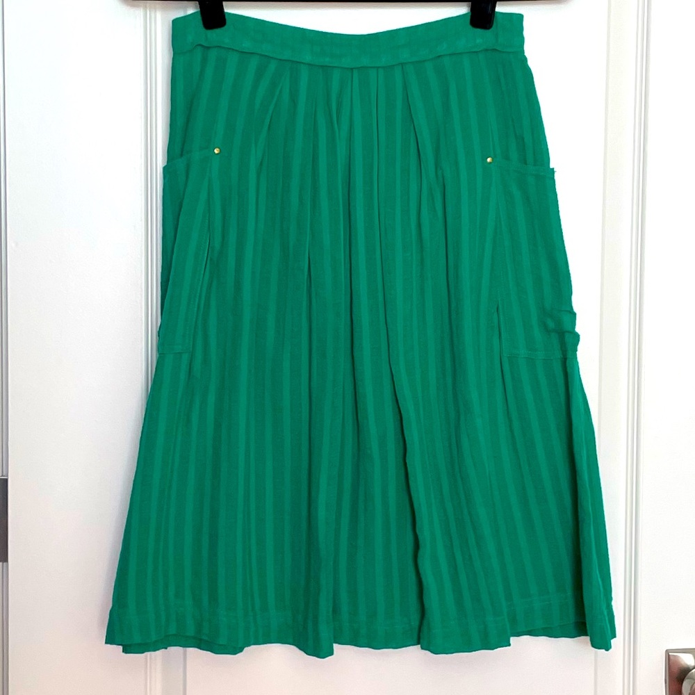 Downeast Green Cotton Skirt